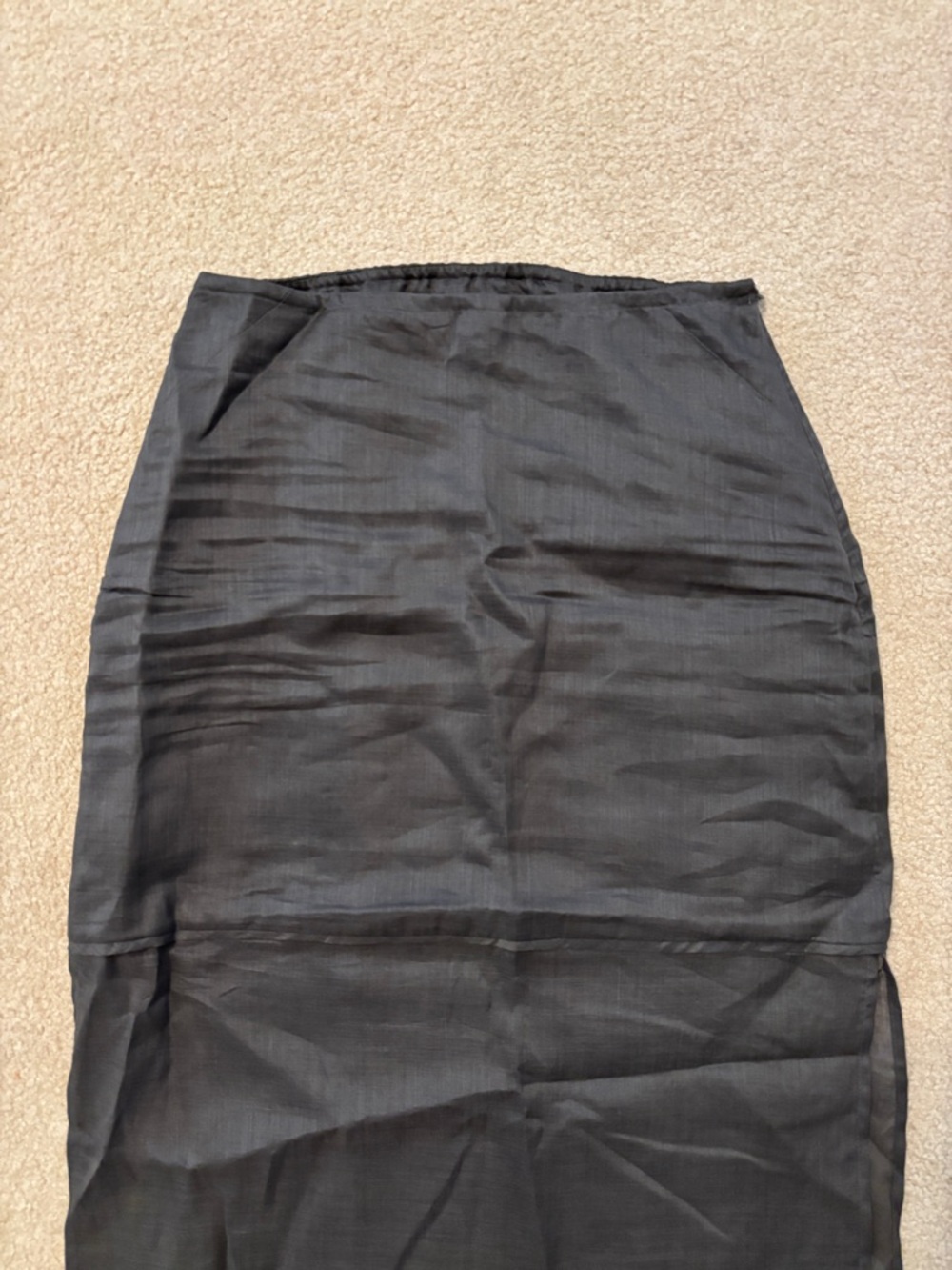 DISSH Kai Petrol Ramie Midi Skirt Size 4 - Picture 5 of 16